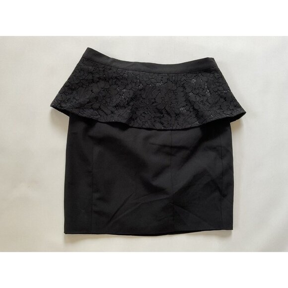 Guess Women's Lace Skirt In Black With Lace Attachment Size 2 - Picture 1 of 8